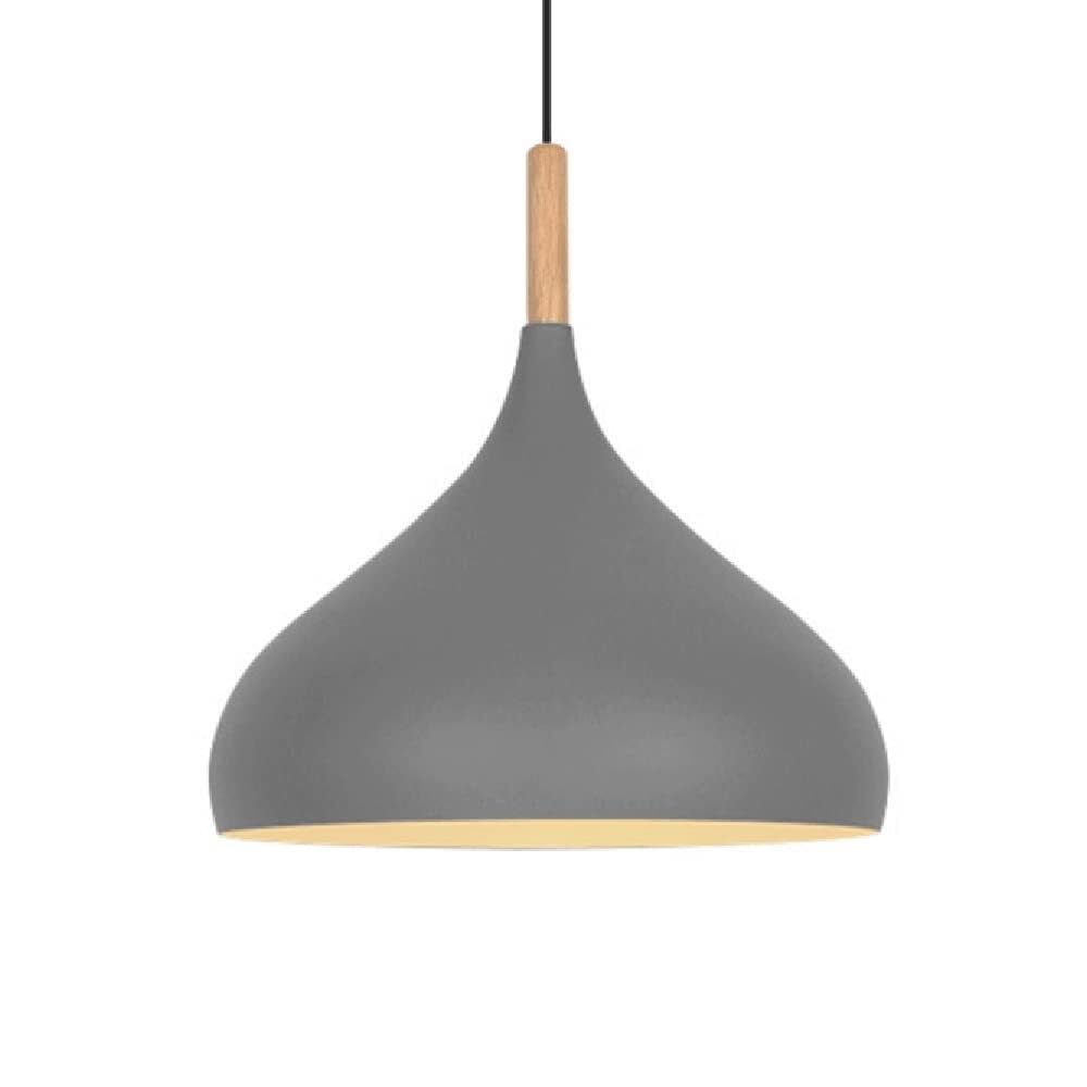 KXEcoLife Creative Bohemian Hanging Lights Led Single Head Hollow Pendant Lamp Household European Ceiling for Kitchen Island Dining Room Bedroom Hallway(Ash,16.5in*16.5in)