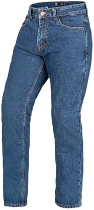WICKED STOCK Men's Riding Pants with CE LEVEL2 Armor - Dark Blue