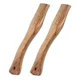COLLBATH 2 Stück Robuster Ersatz axtstiel aus Natürlichem Holz Ergonomischer Griff für Spaltaxt und Gartenwerkzeuge Langlebig und Einfach zu Montieren für Feuerholz Outdoor und Handwerk