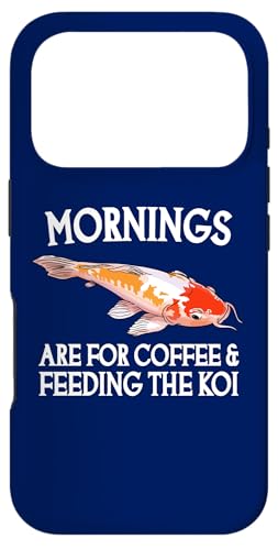 朝はコーヒーと鯉の餌やりに スマホケース iPhone 17 Pro 用