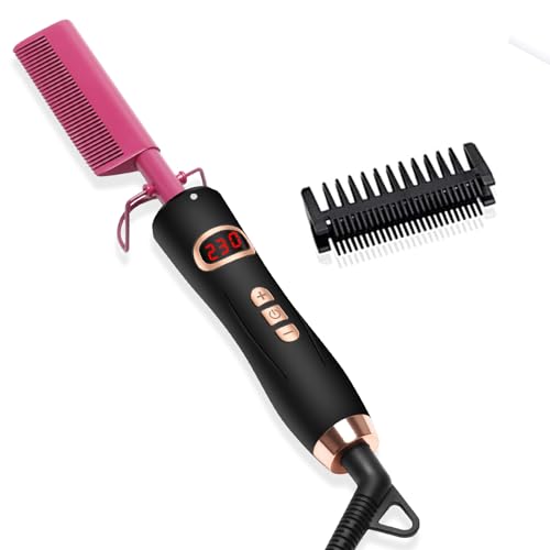 Pettine riscaldante, pettine riscaldante per capelli afro,...