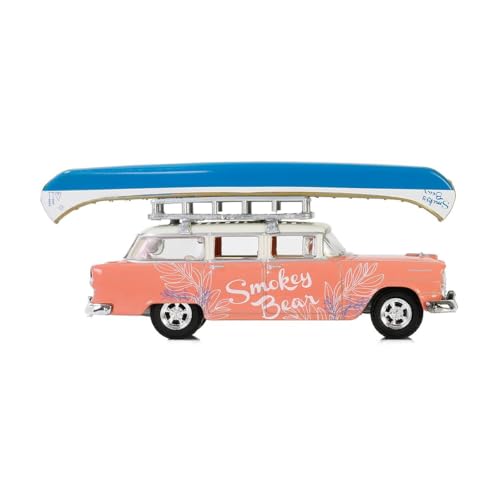 1/64 1955 Two-Ten Townsman con portaequipajes y canoa miniatura 5