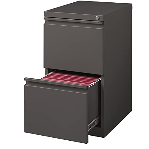 Hirsh Industries 20" Deep 2 Drawer Mobile File Cabinet File In Medium Tone #TOP1