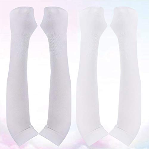 CLISPEED 2 Pares de Mangas de Braço de Refrigeração Uv Proteção Solar Capas de Braço Longo para a Co