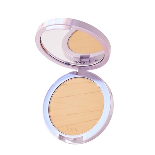 Image of tarte face tape pressed powder - Medium-Coverage Waterproof Powder with Hyaluronic Acid, Snow Mushroom & Peptides to Smooth & Set Makeup, Lightweight, Vegan & Cruelty Free