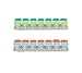 2 Pack Bundle - Sagely Smart Weekly Pill Organizer - Sleek AM/PM Pill Box with 7 Day Travel Containers and Free Reminder App (Green/Blue & Mint Blue/Coral)