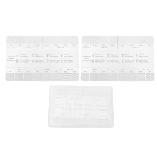 Coffee Ground Measuring Ruler, Coffee Grind Ruler Grinder Reference Card Powders Measuring Tool for Grind Size Professional Bean Grinder Accessory