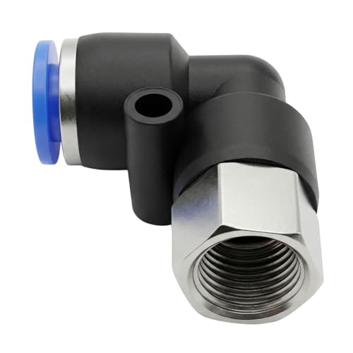 Racor de 90° Lumonic con rosca hembra de 1/8 para manguera de 6mm y aire comprimido 2
