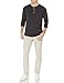 Goodthreads Men's Long-Sleeve Lightweight Slub Henley, Washed Black, XX-Large