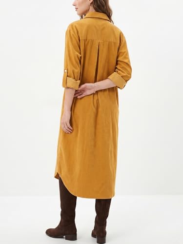 Image of Kuraki Women's Casual Print Button Front Maxi Shirt Dress