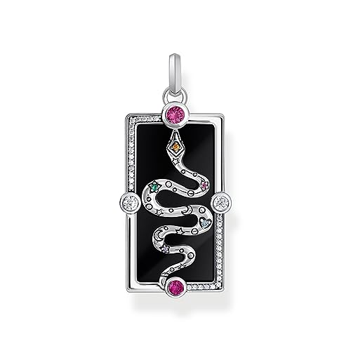 Pendentif serpent émail à froid noir argent 925 : Le bijou de caractère qui ne ternit jamais