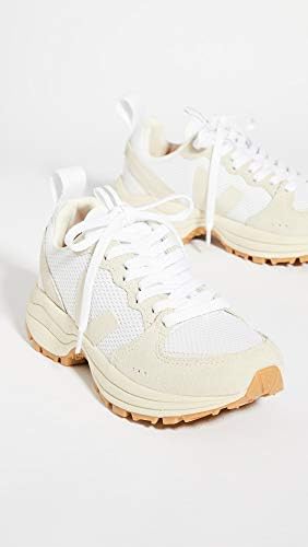 Veja Women's Venturi Trainer Sneakers, White Pierre/Natural, 7 Medium US | Image 3
