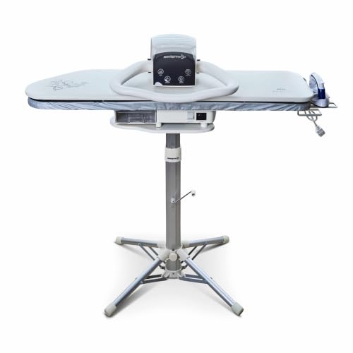 Speedypress Plancha de Vapor de Gran Resistencia Profesional 100HD de 100cm con Soporte (+ Cubierta y Fieltro de Espuma de Repuesto y Cartucho de Filtro de Agua Gratis)