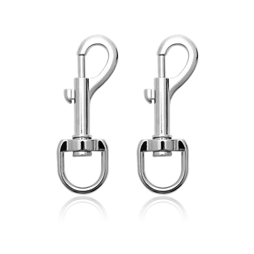 2 Hebillas de Metal Giratorias, Mosquetón, Llavero, Eslabón, Collar de Perro - Accesorios Versátiles