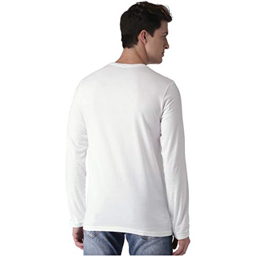 Image of Men's Full Sleeve Casual Round Neck Multi Colored T-Shirts