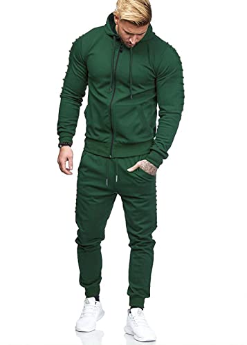 Coofandy Men's Jogging Suits 2 Piece Workout Tracksuits Athletic Hooded Sweatsuits Sets With Pockets #TOP19