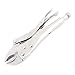 Aexit Silver Tone Hand Operated Tools Steel Locking Plier Clamping Wrench 10