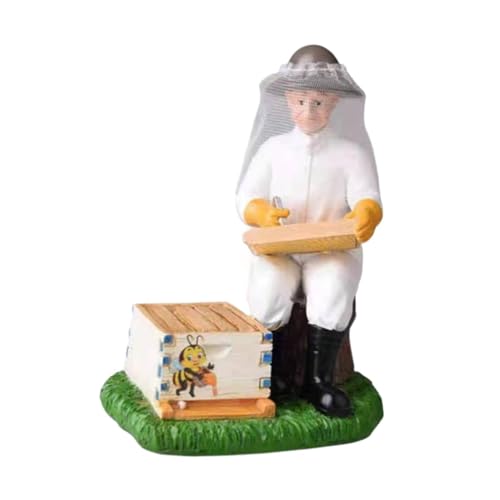 Figurine en résine apiculture pour ornement de table basse et decoration de bureau