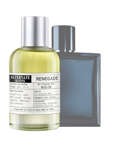 Image of Alternate Scents Renegade Long Lasting 100ml Perfume For Men |Strong& long Lasting with 30% Oil Concentration|Fresh, Woody & Citrusy| Fragrance From France | Made In India|