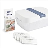 Rotho DYNAMIC BOX Frischhaltedose 6,4l mit 4 Ersatzfilter, 31,4 x 23.9 x 12 cm (L×B×H), weiss