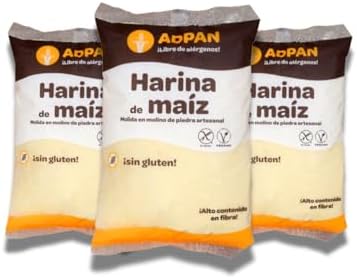 ADPAN Harina de Maíz Sin Gluten 100% Natural | Molida en Molino d...
