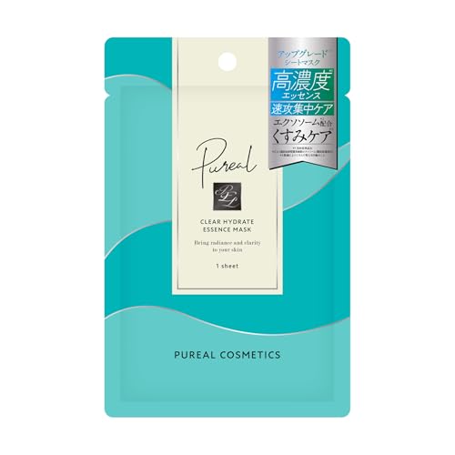 Pureal(ピュレア) パック クリアハイドレイトエッセンスマスク 1枚入 速攻集中ケア フェイスパック シートマスク