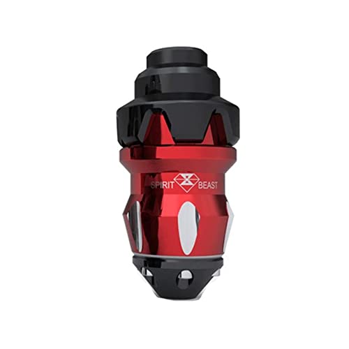 Tornillo de Brazo de Bobina Deslizante de Marco de Aleación de Aluminio Universal Para Motocicleta, Rueda Deslizante de Horquilla Delantera de Parachoques de Marco de Motocicleta Rojo (Uno) Cover