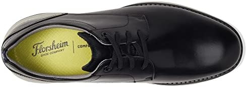 Florsheim Frenzi Plain Toe Oxford Black Smooth/White Sole 9.5 M (D) | Image 1