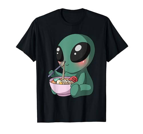 Kawaii Alien Eating Ramen Noodles T�V���c