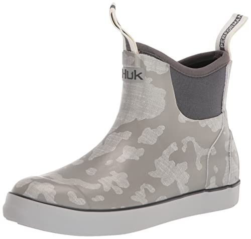 Huk Womens Rogue Wave Shoe | High-Performance Fishing & Deck Boot, Camo - Overcast Grey, 8 #TOP25