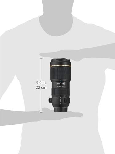 Diagram showing the dimensions of the Tamron AF 70-200mm f/2.8 Di LD IF Macro Lens