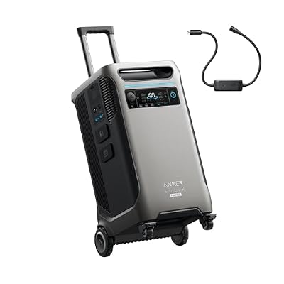 Anker SOLIX F3800 Plus Portable Power Station and 240V Generator Adapter