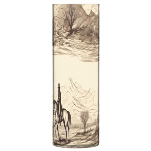 JUMBEAR Cowboy-Vase für Blumen, klare Vase, rustikale Heimdekoration für modernes Bauernhaus, ideales Regal, Tisch und Eingangsdekoration