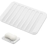 1 Stück Seifenschale Silikon,Seifenschale mit Ablauf,Seifenablage,Seifenschalen Dusche,für...