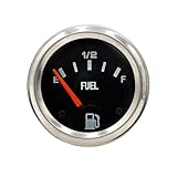 2'' 52mm 12V DC Fuel Level Gauge Electrical Mechanical Car Meter E-1/2-F BX101086
