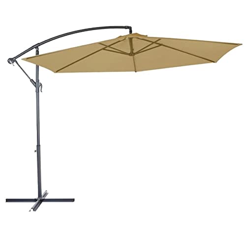 Ombrelone Lateral 3 Metros Marron - Tronos