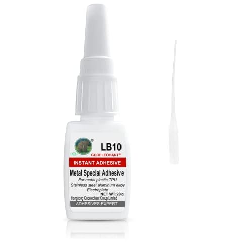 Weglau Metal Glue,Glue for Metal,for bonding Between Metal and Metal,Metal and Other Material.Instant Super Glue for Metal,Stainless Steel,DIY Craft,Aluminum Alloy,Metal Tube,Metal Product - 20g Cover