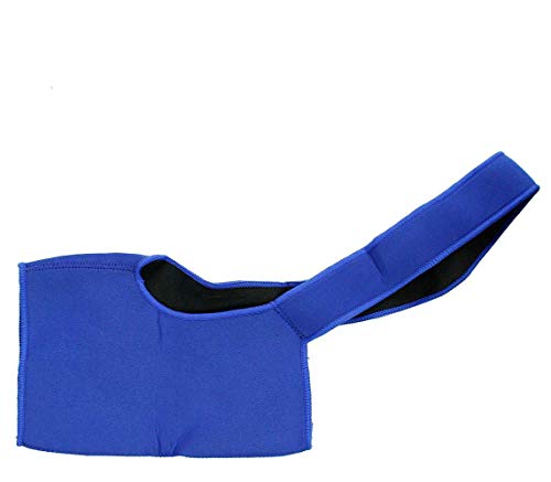 Fascia Supporto Per Spalle Neoprene Supporti per Spalle Protezione Spalle Correzione Schiena Elastica Proteggi Fitness, Taglia Unita, Adatto per Sinistra e Destra, Blu