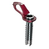 Blue Ice Aero Lite - Vite da Ghiaccio, 10 cm, Colore: Rosso