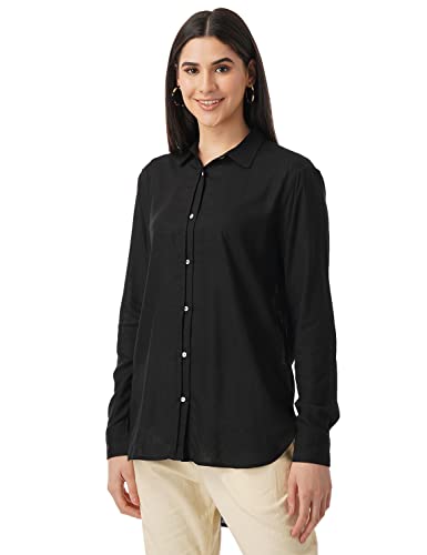Image of FYLTR Women's Full Sleeves Casual Collar Regular Fit Top -Lightweight, Soft Handfeel