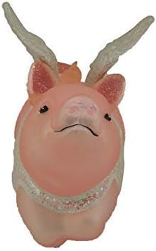 Noble Gems Flying Pig Glass Christmas Ornament NB1456 - Image 4