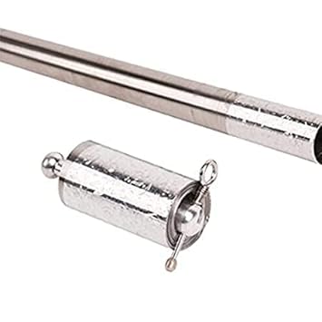 PUHBRHY Magic Stick Silver Appearing Cane Metal Steel Professional Trick Prop Stretchable Extendable Stick Stress Relieve Magical Pocket Staff for Girls Boys Adult