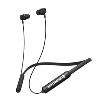 ZEBSTER Style 602 in Ear Wireless Neckband with Bluetooth 5.2, Voice Assistant Support, Call Function, Splash Proof Design (Black)