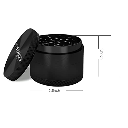 Grinder 2.5 Inch,Multipurpose Spice Grinder(Black),Reusable Herb Grinder #TOP1