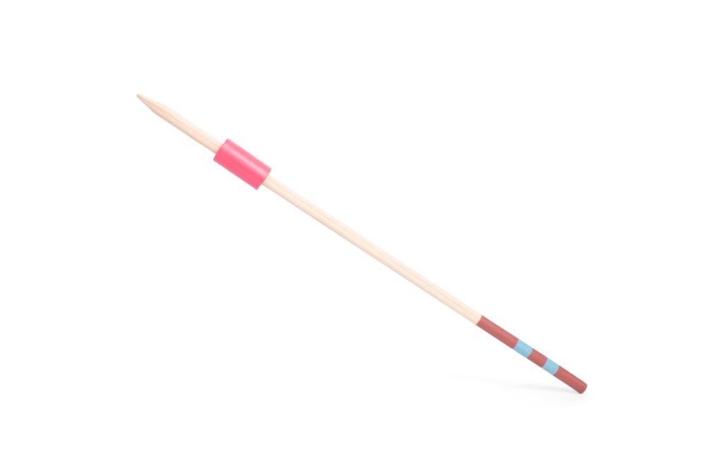 Javelin Throw – Jeu d'extérieur avec 6 javelots en Bois (60 cm) + Marqueurs Départ et Arrivée – Jeu Actif pour Enfants et familles – Développe la motricité Globale et la Force Musculaire