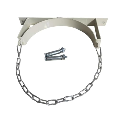 Bothyi Gas Cylinder Bracket Gas Tank Wall Holder Helium Tank Compressed Cylinders Propane Tanks Holder Expansion Tank Bracket, Single White