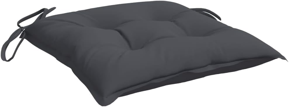 vidaXL Chair Cushion Set of 2 Anthracite Oxford Fabric (100% Polyester)