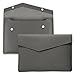 KeHowy Laptoptasche Hülle für 11/11.6/12/13/13.3/14 Zoll LaptopHülle Laptop Sleeve, PU Leder Laptoptasche für MacBook/HP/Dell/Acer/Lenovo... Surface Laptop Notebook - Grau