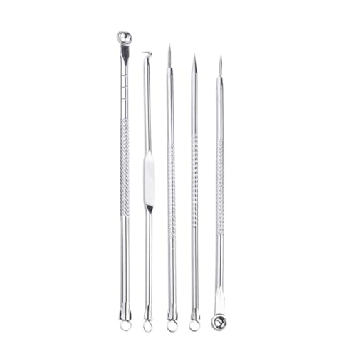 GALPADA Facial Blackhead Removal Tool with Storage Case and Mirror Pimple Kit for Whitehead and Blemish Cleansing Portable Removal Instruments for All Skin Types