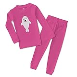 Custom Boy & Girl Cotton Toddler Pajamas Fur Seal White Ocean Sea Life Baby Sleepwear Pajama Set Snug Fit Hot Pink Design Only 4T